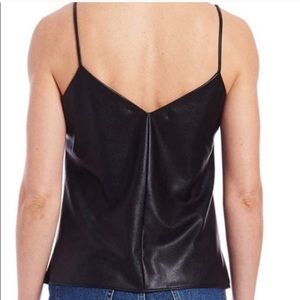 Amanda Uprichard Faux Leather Tank